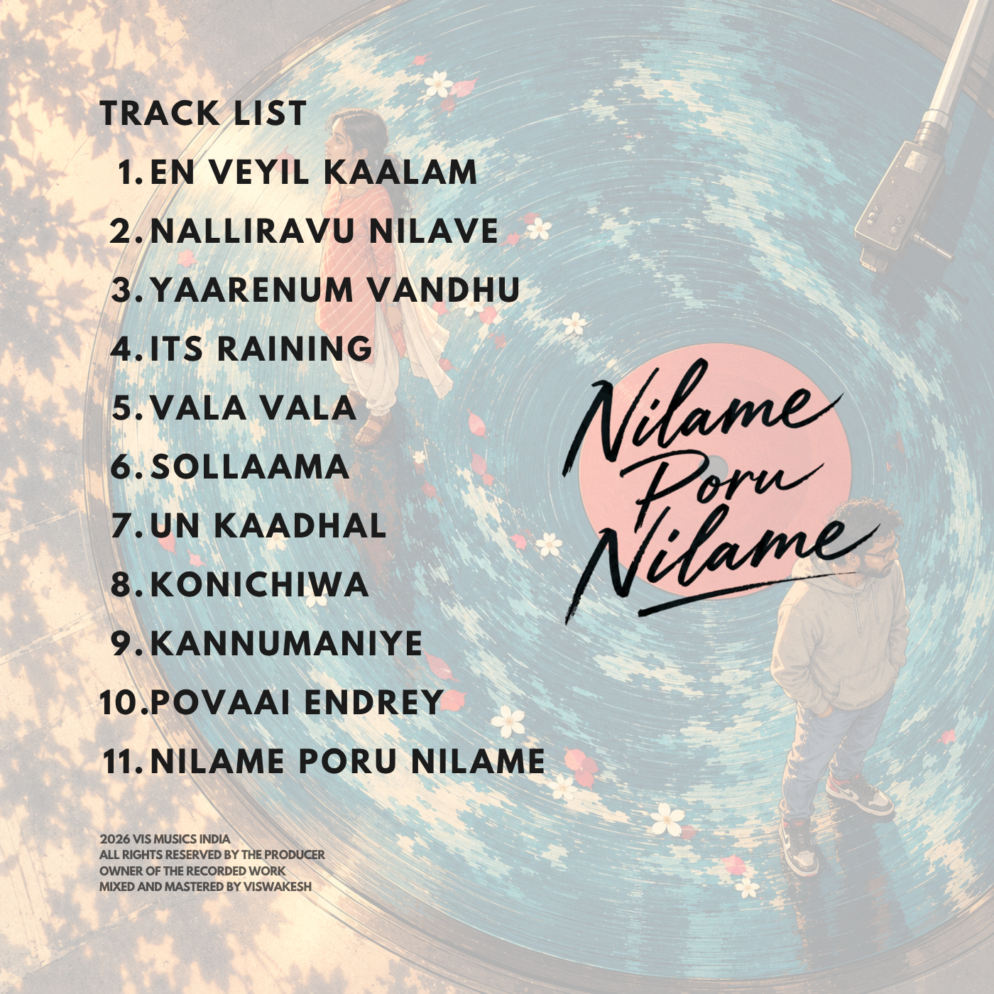 Nilame Poru Nilame tracklist artwork listing all eleven songs